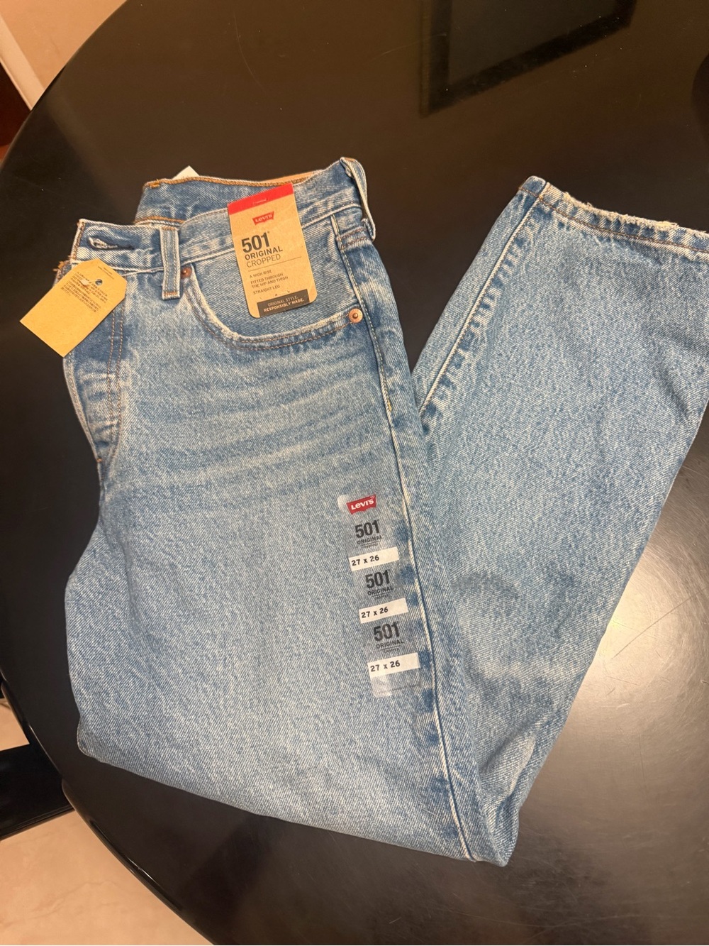 Levi's Light Blue Straight Men’s Jeans - 501 Original Style